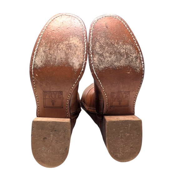 Frye Vintage Campus Horse Stitch Boots Brown Size 9.5 - Picture 6 of 8